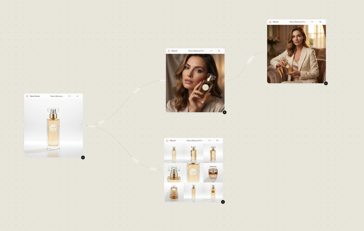 The Lomar workspace canvas